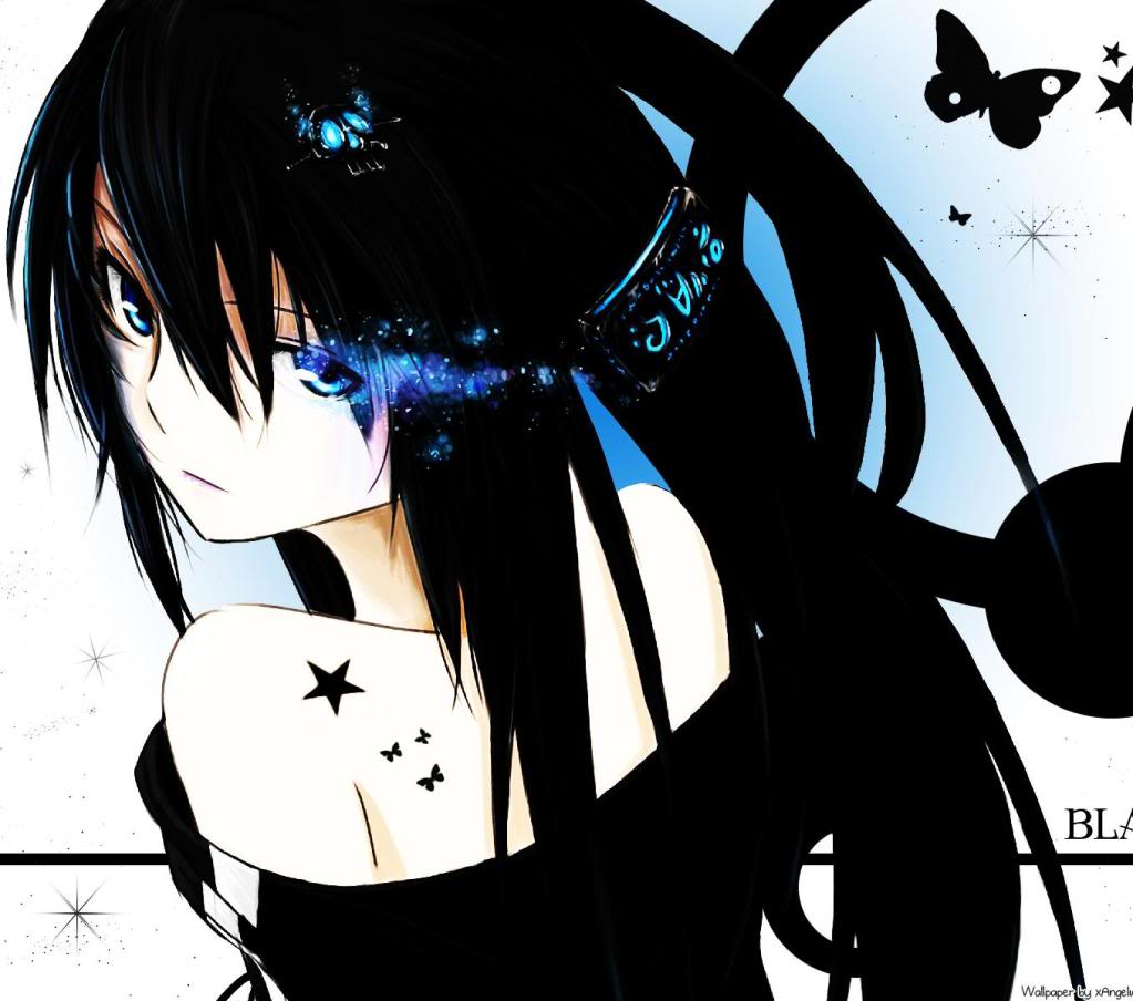 Black Rock Shooter anime capelli neri, 1023x904 HD, Laptop