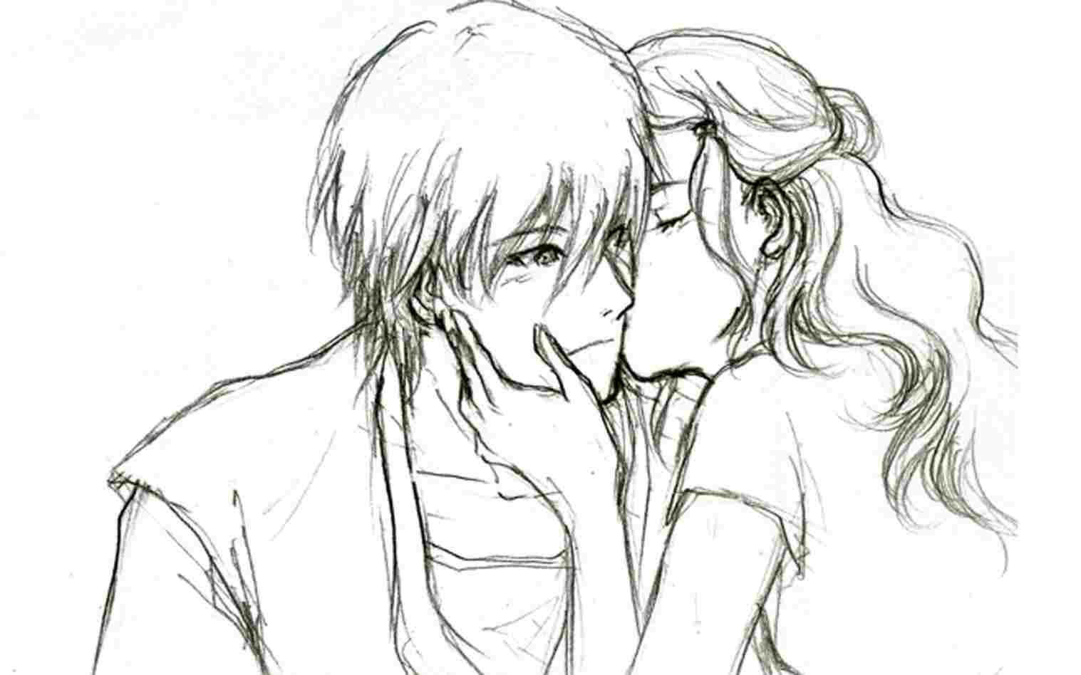 Coppia anime disegnata a mano, 1024x1158 Verticale, Mobile