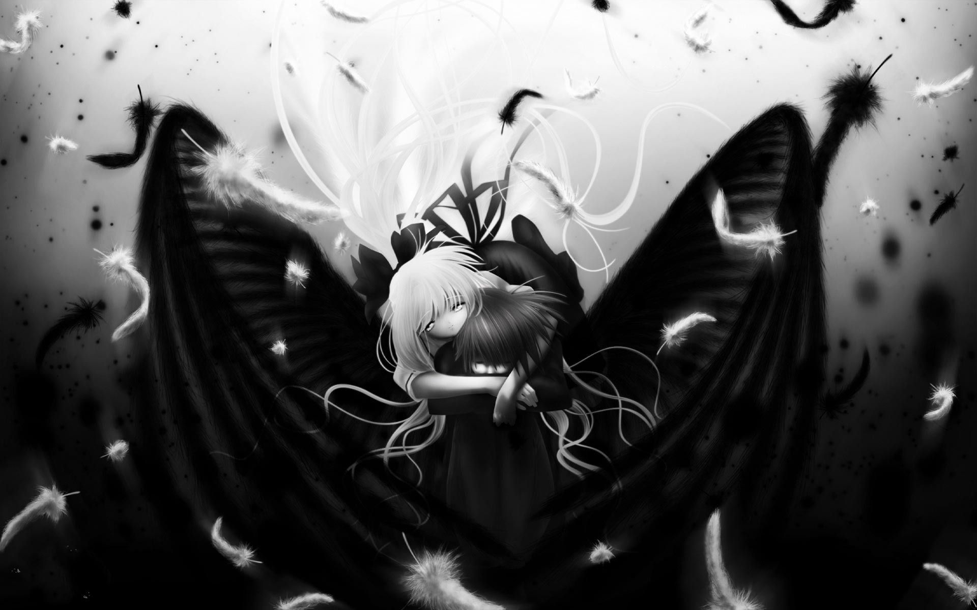 Ragazza anime ali nere, 1920x1200 Full HD+ WUXGA, Desktop