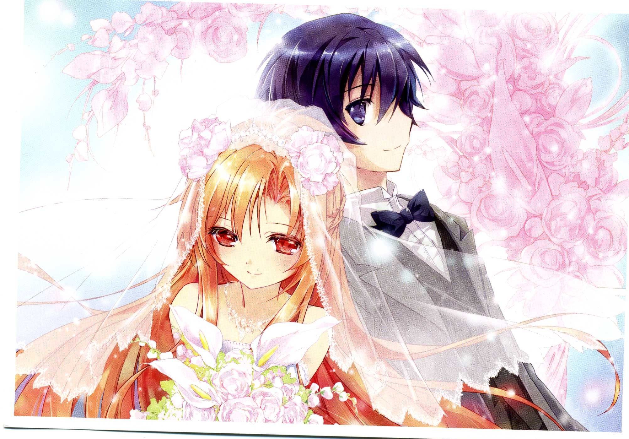 Coppia anime sposi tristi, 2004x1398 2K, Laptop
