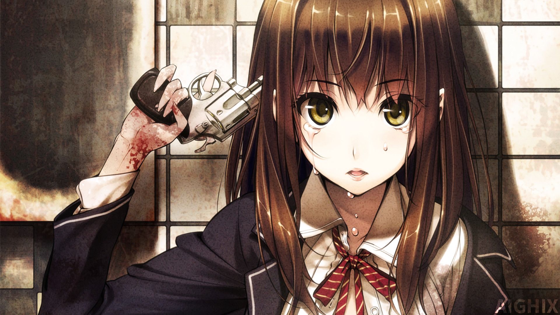 Ragazza anime sola nella neve, 1920x1080 Full HD, Laptop
