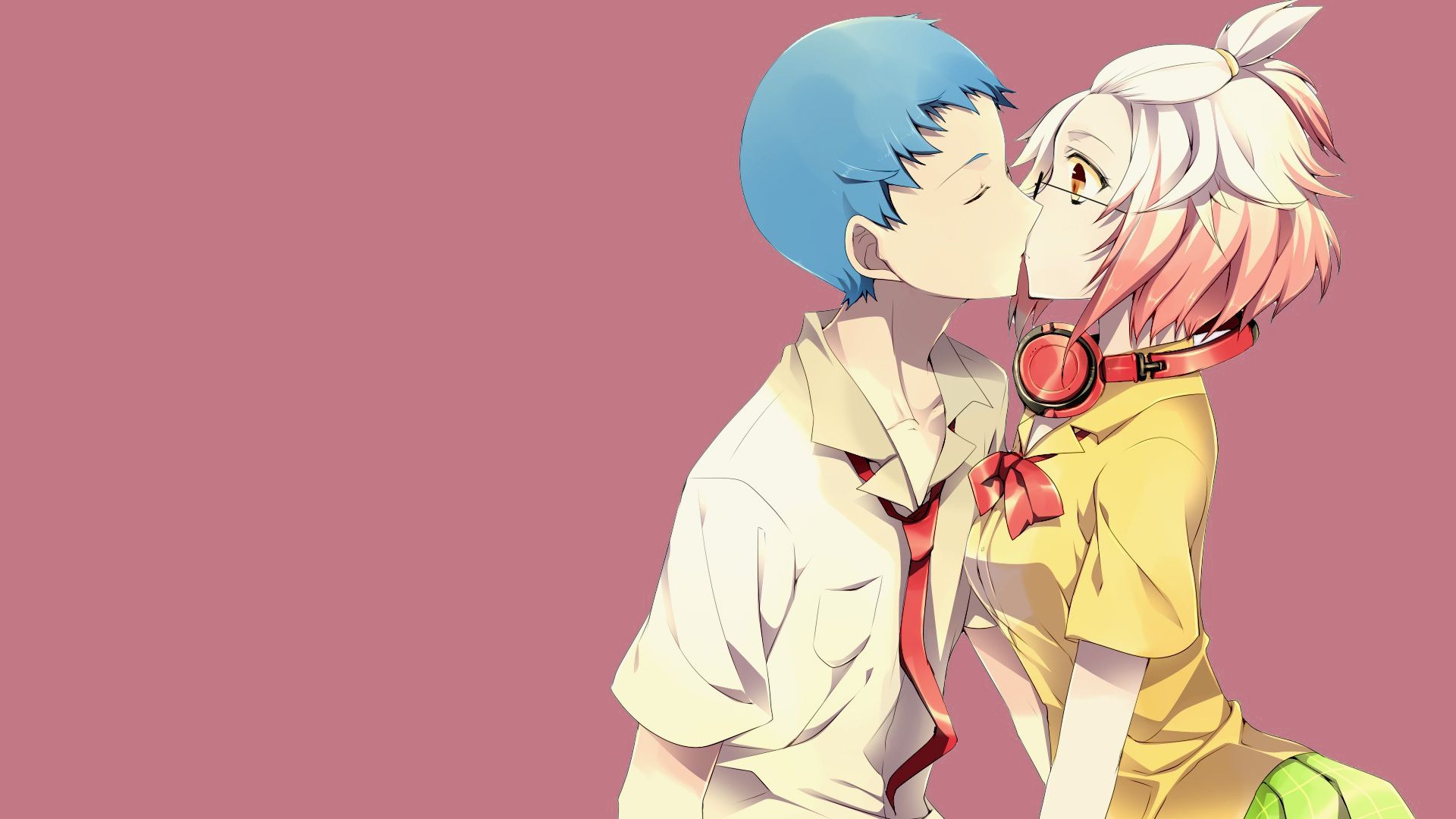 Coppia anime seduta con cuore, 1680x1050 HD Ready, Notebook Gaming