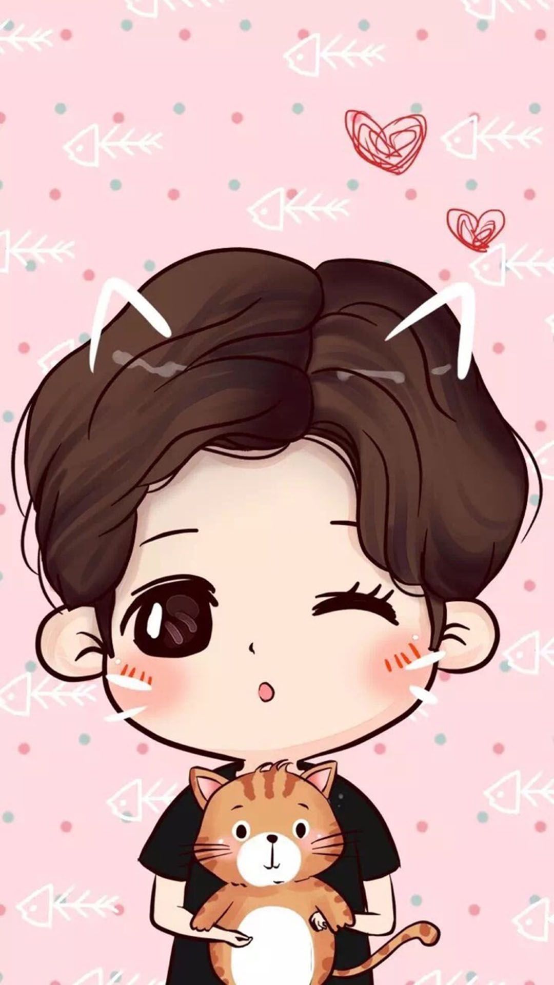 coppia cartoon coreana neve, 700x1244 Full HD Verticale, Samsung Galaxy