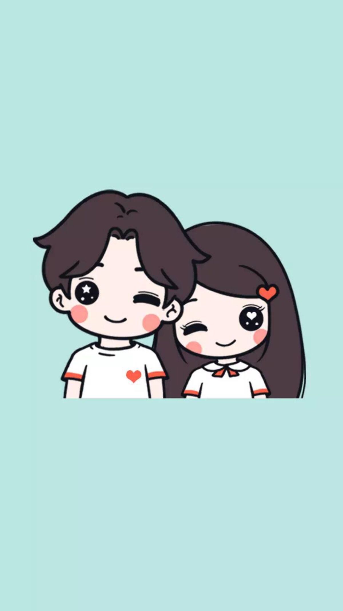 Coppia anime che si abbraccia, 1080x1920 Verticale, Telefono