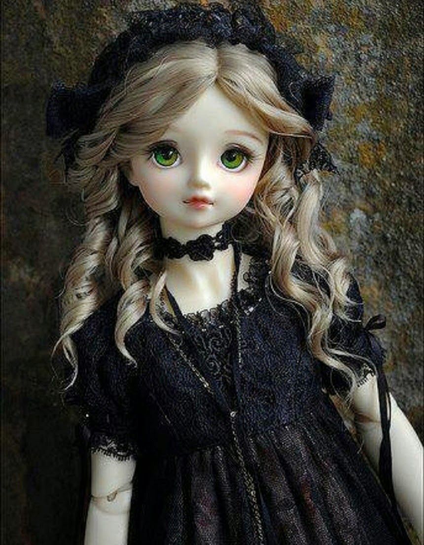 Bambola BJD abito nero, 860x1105 Full HD Verticale, iPhone