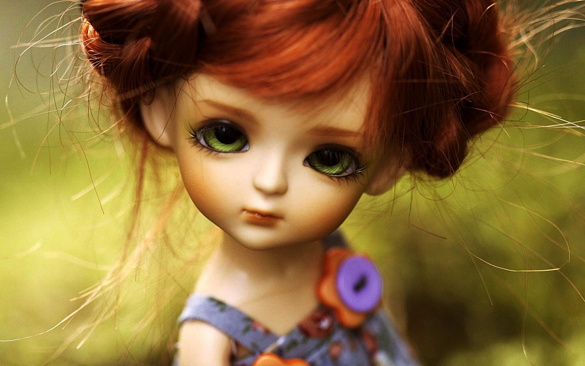 Bambola capelli rossi occhi verdi, 1920x1200 Full HD+ WUXGA, Desktop