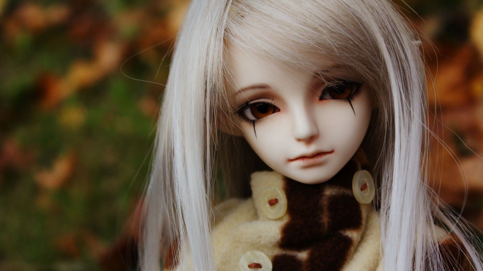Bambola BJD capelli bianchi, 1920x1080 Full HD 1080p, Desktop