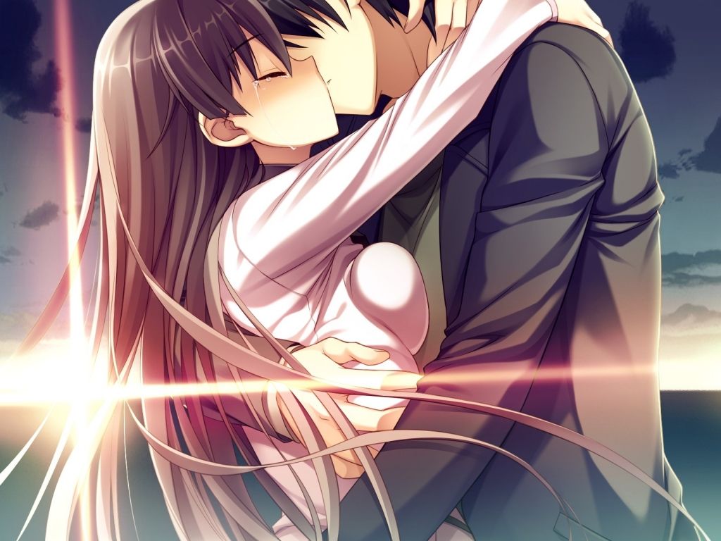 Coppia anime che si bacia, 948x1685 Verticale, Android