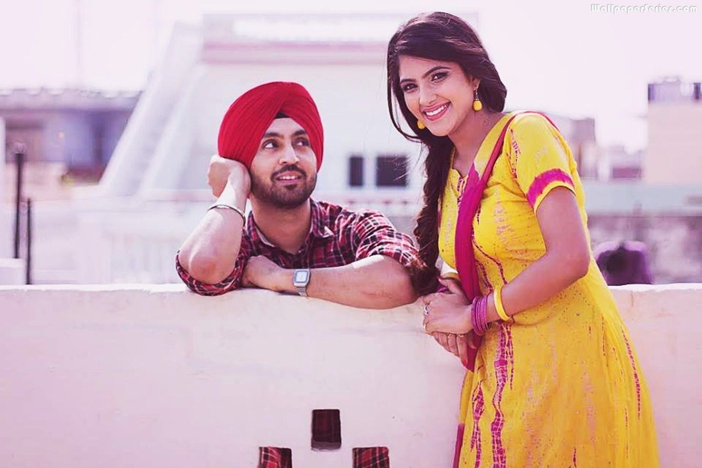 Coppia punjabi in abiti tradizionali, 1440x960 720p, PC