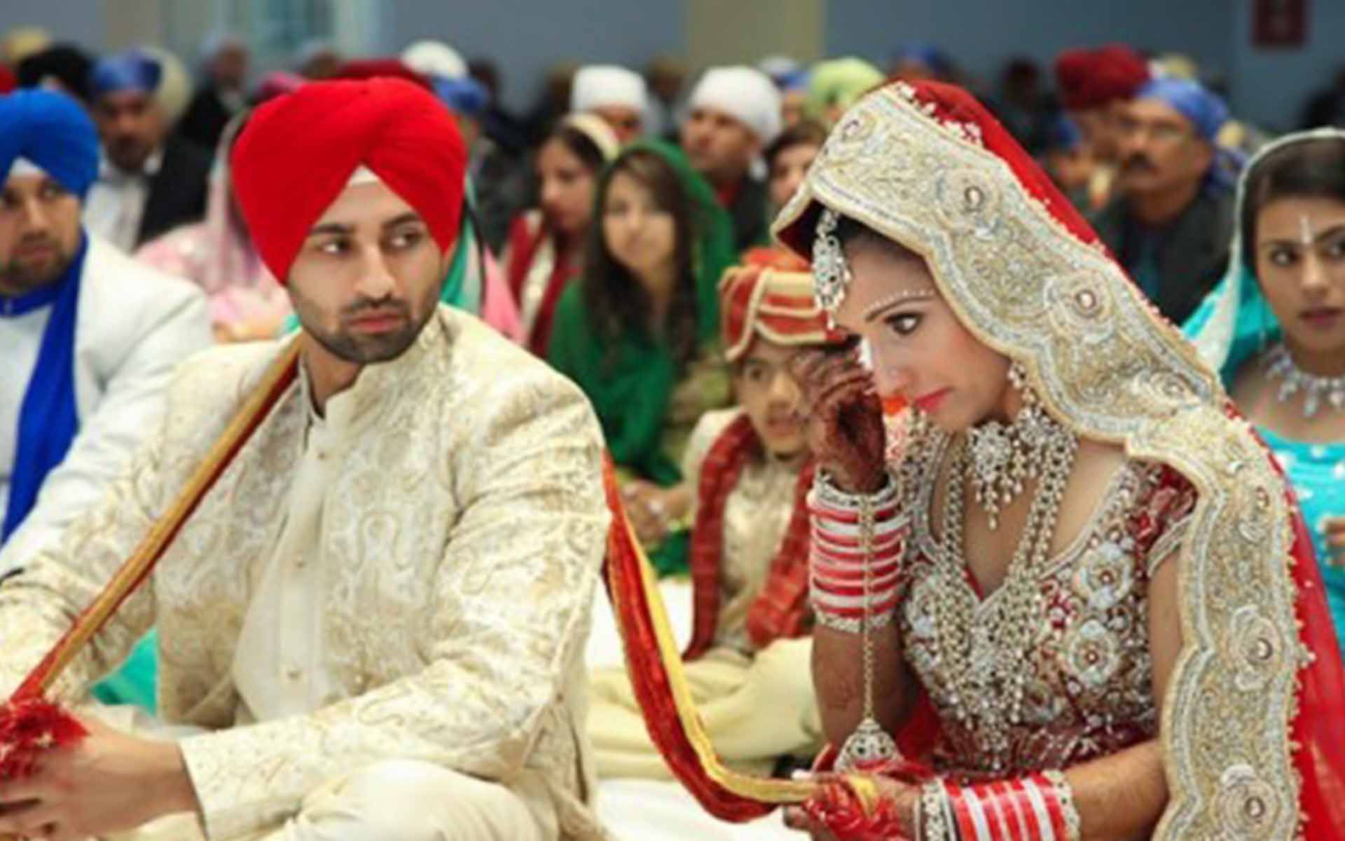 Sposi punjabi matrimonio tradizionale, 1920x1200 Full HD+, PC Desktop