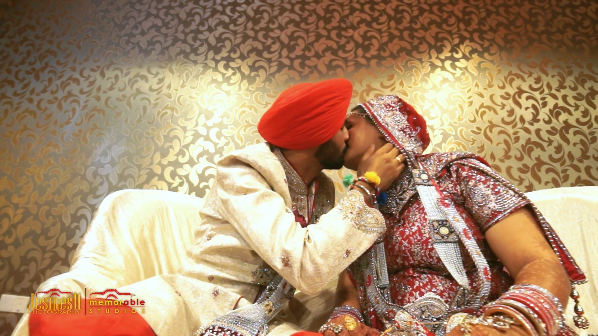 Coppia sposi punjabi tradizionali, 1920x1080 Full HD 1080p, Desktop