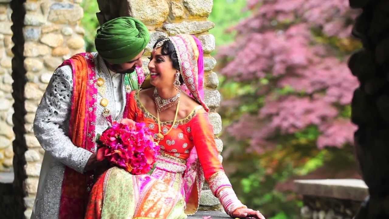 Sposi indiani abiti tradizionali colorati, 1280x720 720p, PC