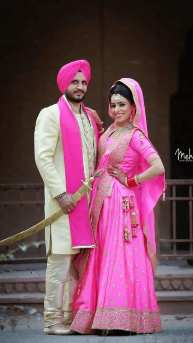 Coppia sposi sikh punjabi, 750x1334 Verticale, iPhone
