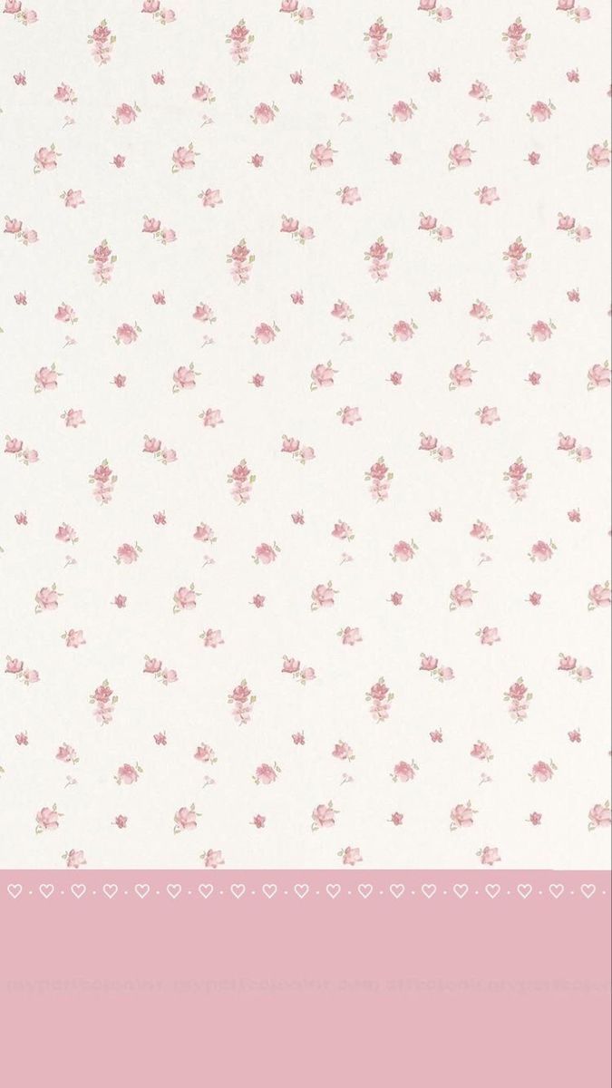 Fiorellini rosa su bianco, 675x1200 Verticale, Xiaomi