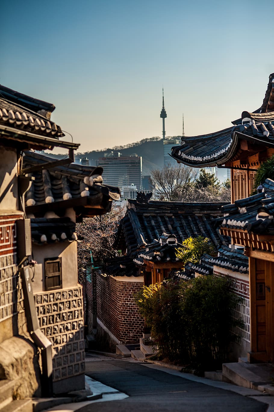 Villaggio hanok Bukchon Seoul, 910x1368 Full HD Verticale, iPhone Air