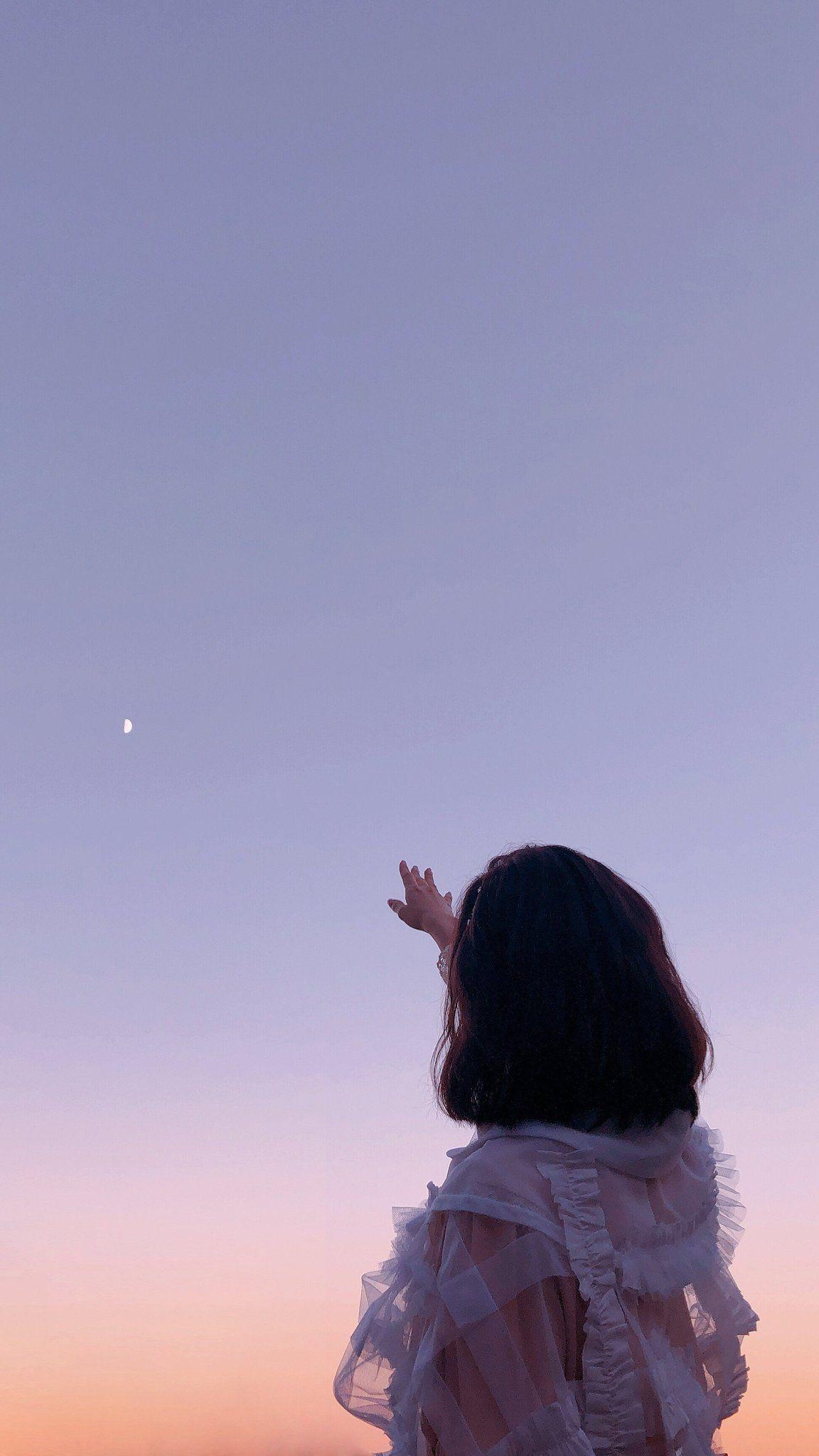 Ragazza coreana al tramonto, 1152x2048 Verticale, Mobile