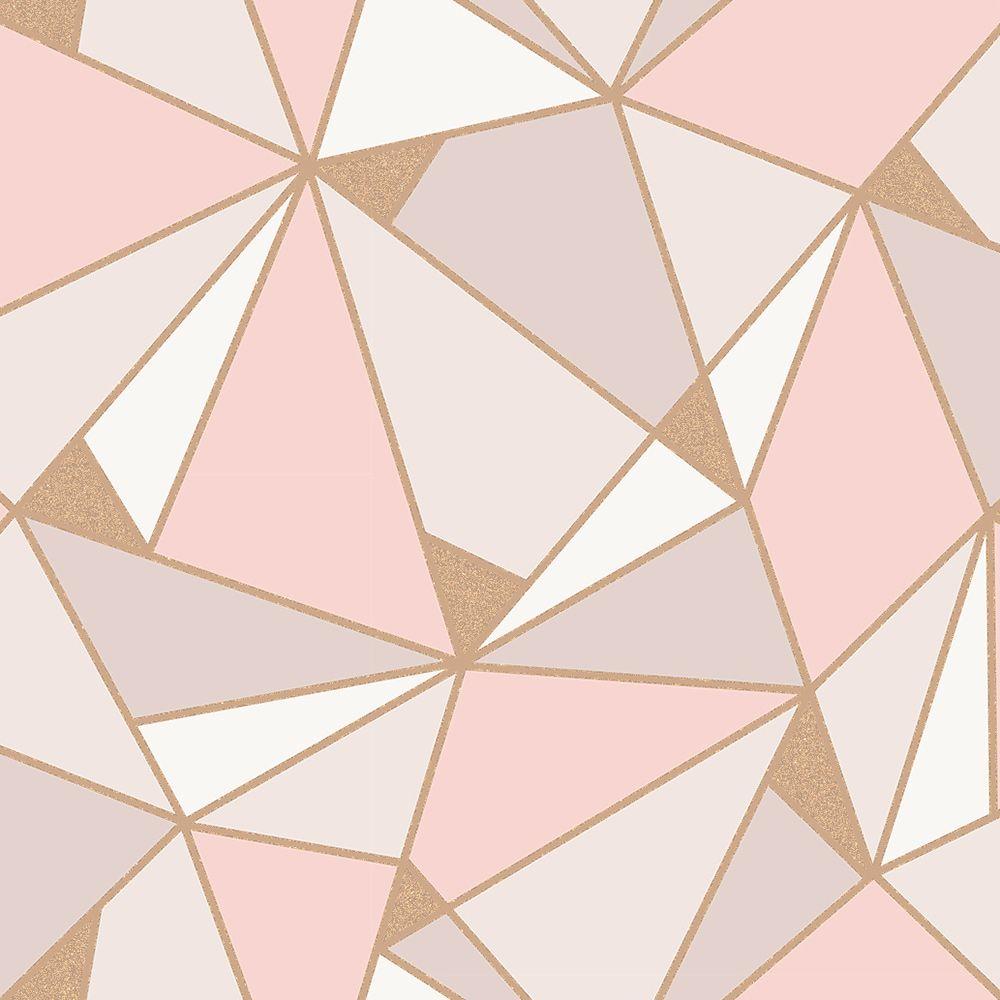 Motivo geometrico rosa e oro, 1000x1000 HD, Desktop