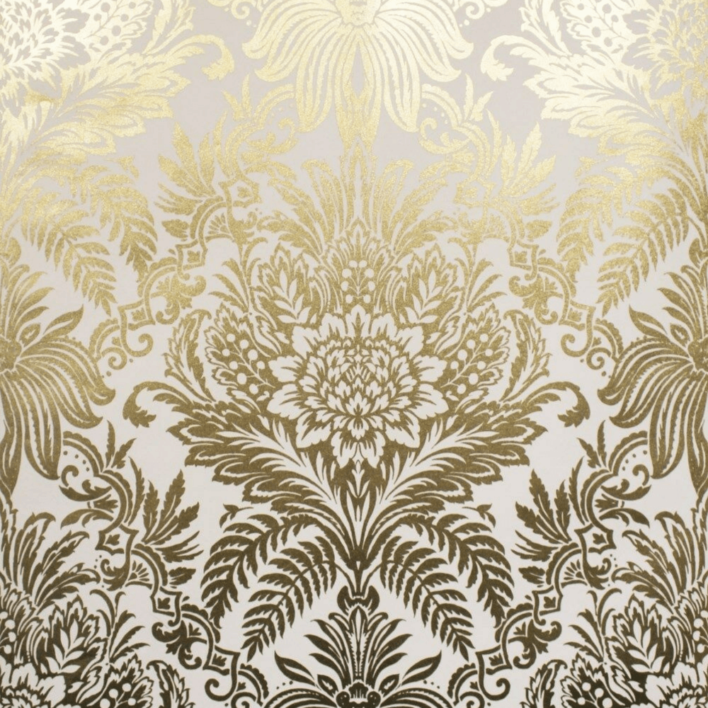 Damasco floreale oro e bianco, 1000x1000 HD, Desktop