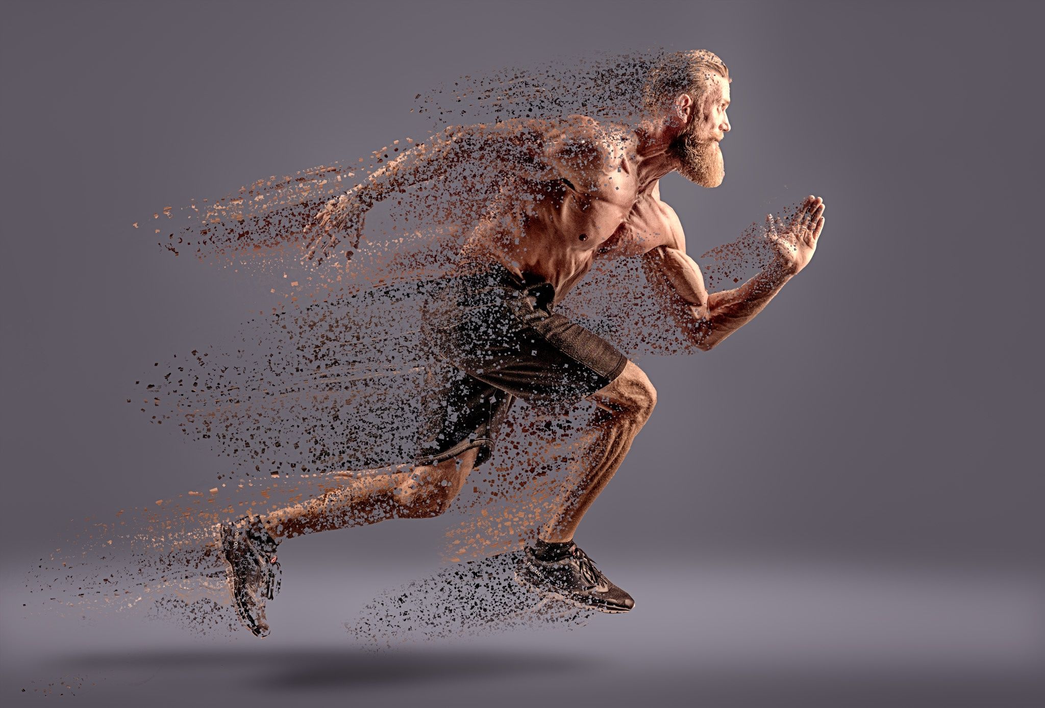 Corridore effetto particelle dissolvenza, 2048x1388 Hi-Res, PC