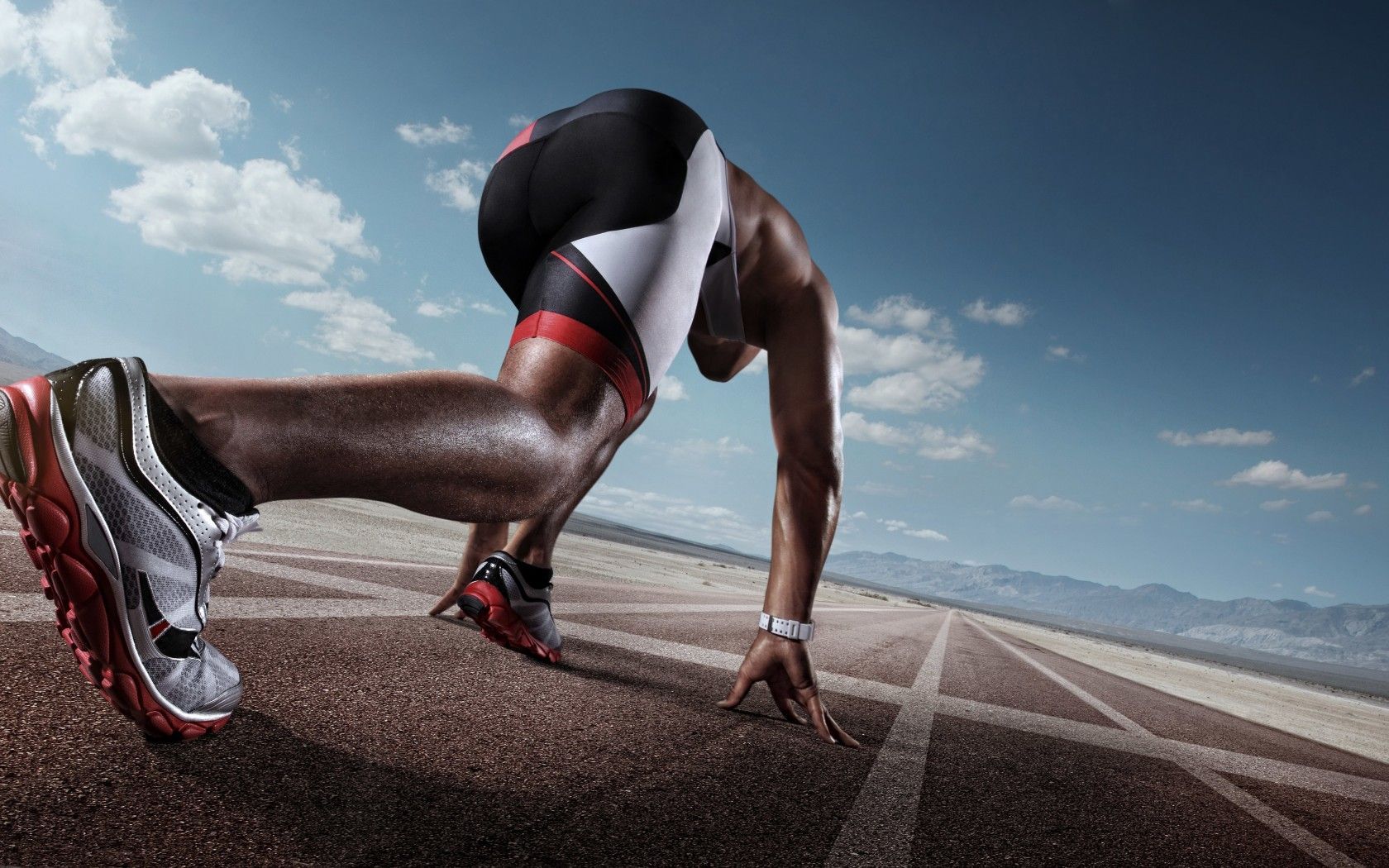 Atleta pronto a scattare, 1680x1050 HD Ready, Laptop
