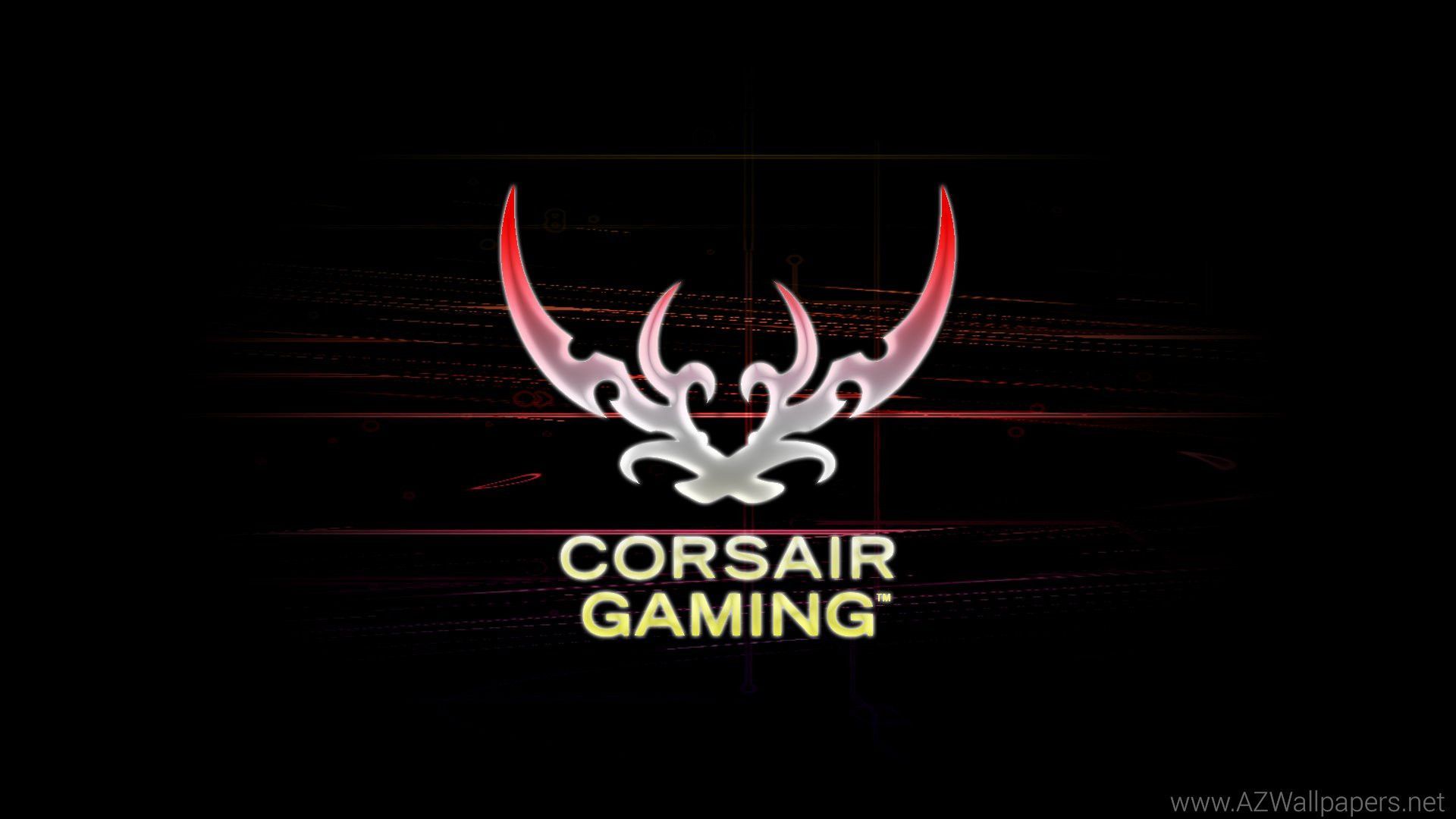 Logo Corsair su raggi grigi, 1920x1080 Full HD 1080p, PC
