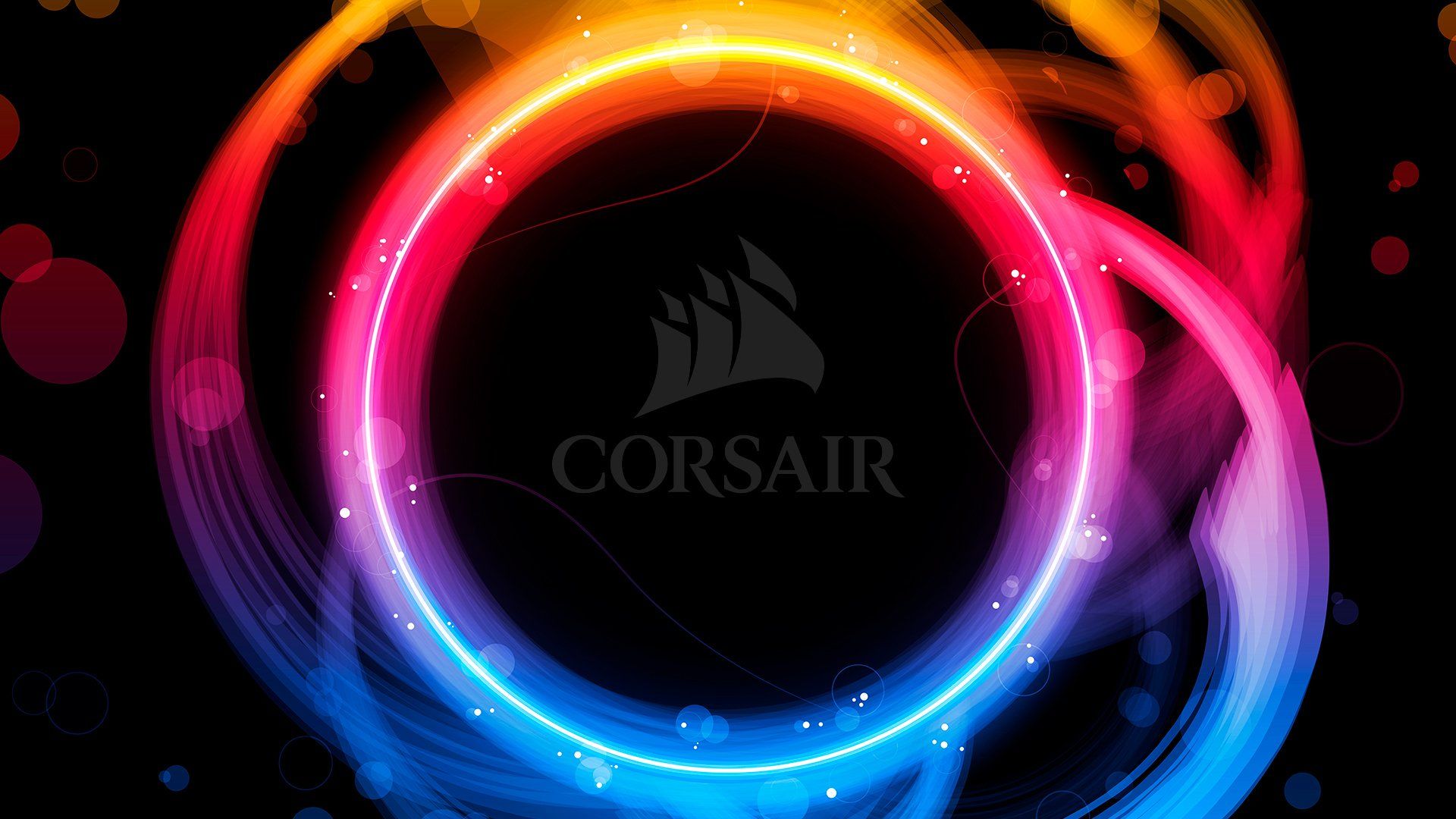 Logo Corsair anello arcobaleno, 1920x1080 Full HD, Desktop