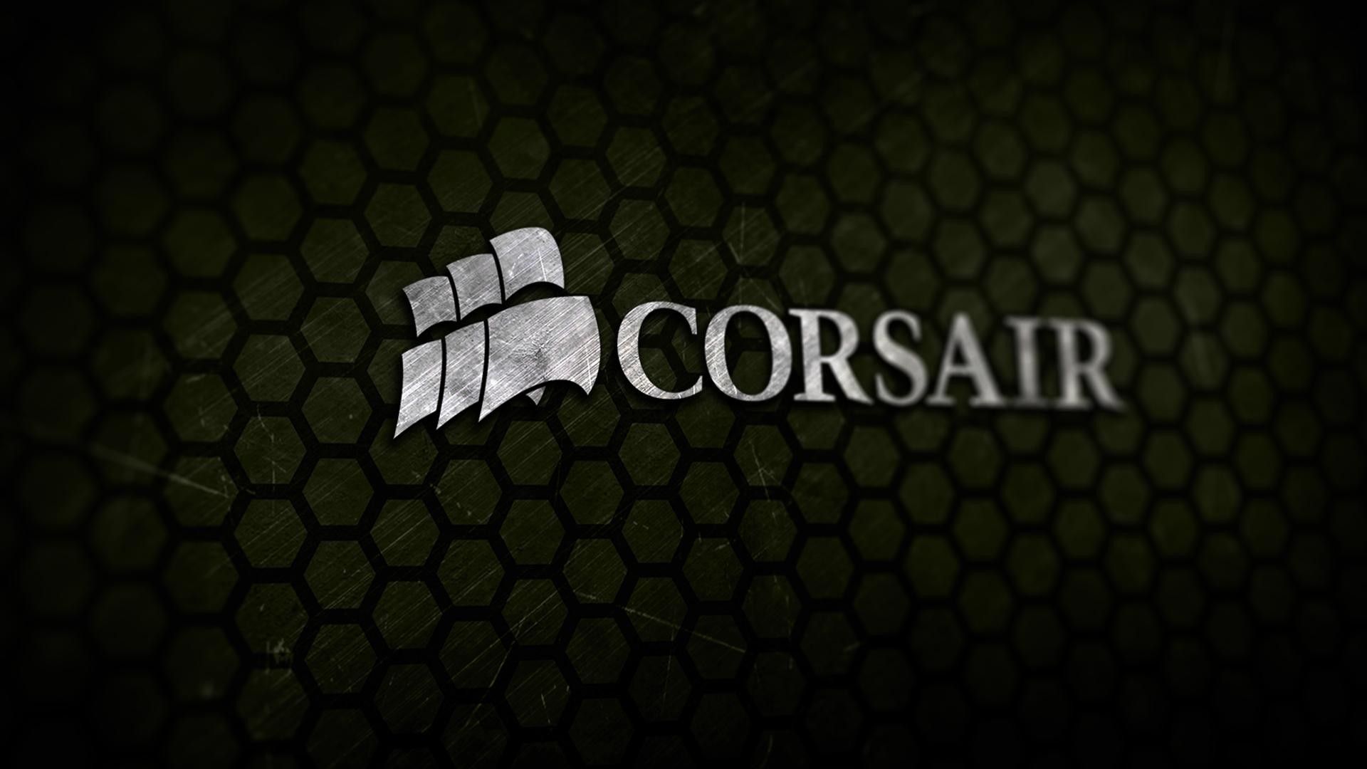 Logo Corsair esagoni neri, 2560x1440 2K QHD, Monitor Gaming