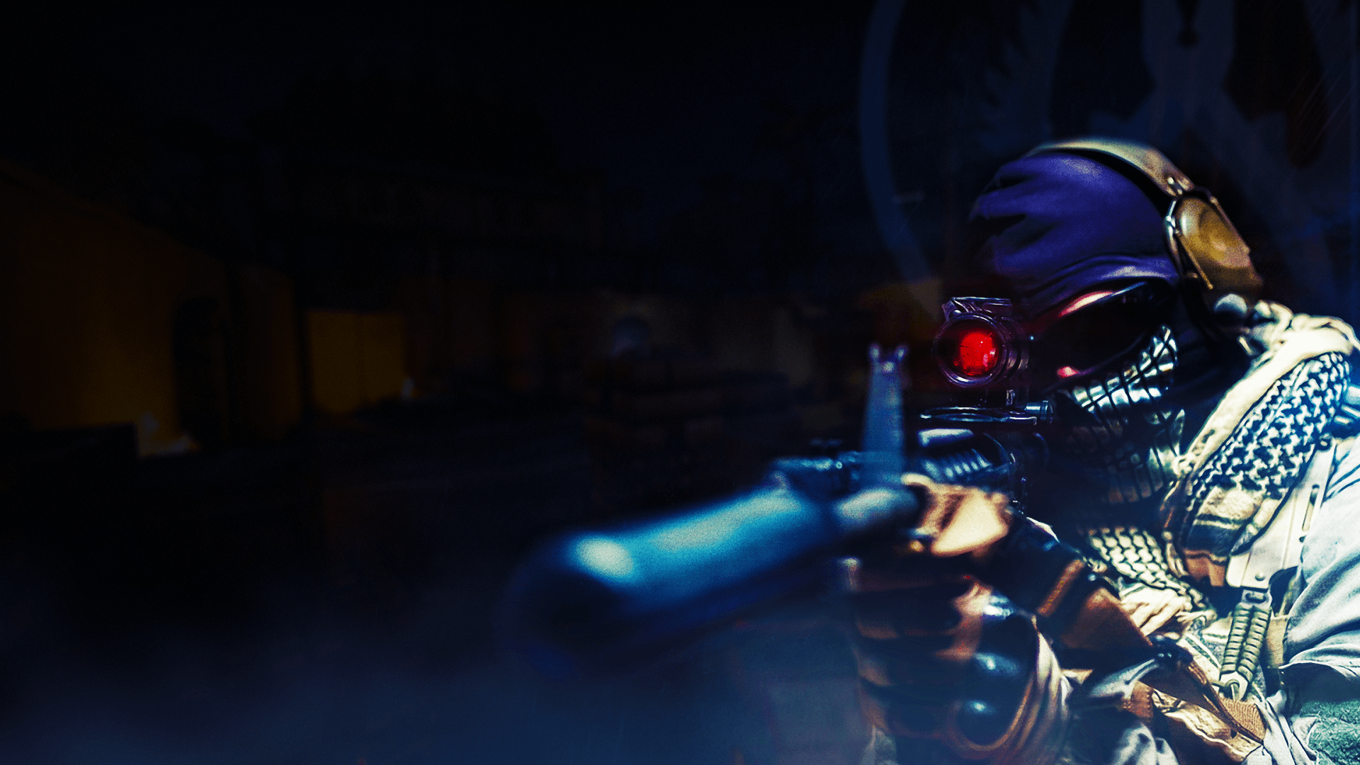 Soldato con fucile mira notturna, 1920x1080 Full HD 1080p, PC