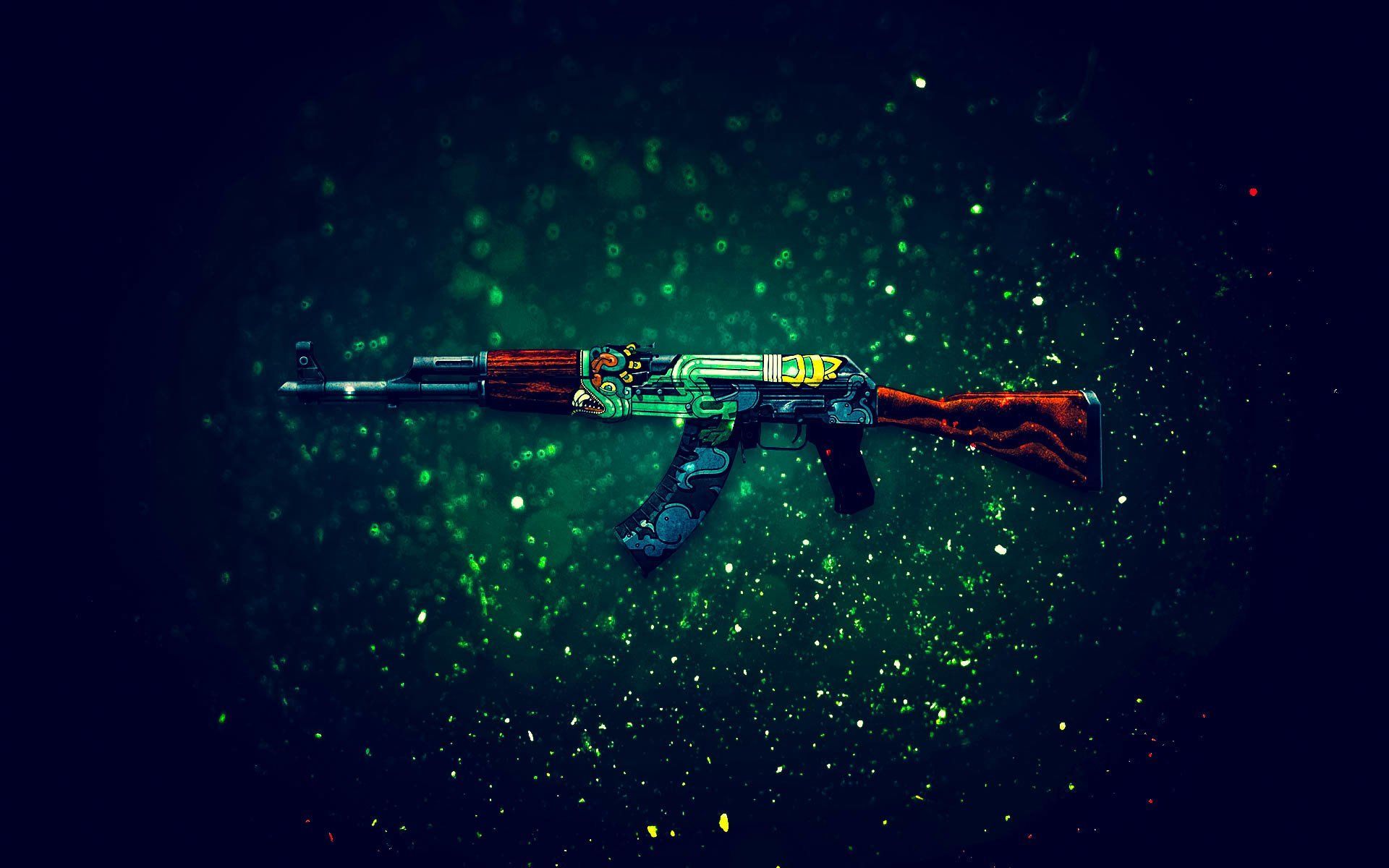 Fucile AK-47 skin verde CS:GO, 1920x1200 Full HD+ WUXGA, PC Desktop