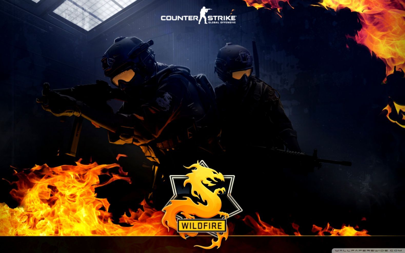 Soldati CS con fiamme Wildfire, 1579x987 HD, PC Desktop