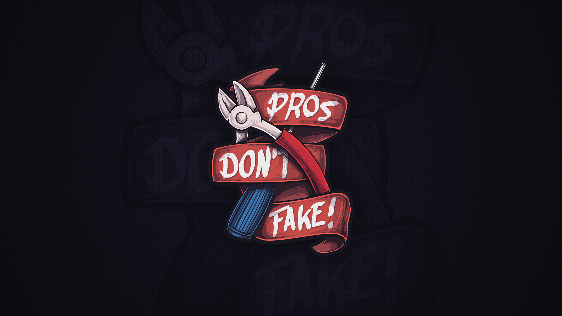 Pros Don't Fake logo CS:GO, 1920x1080 1080p, PC Desktop
