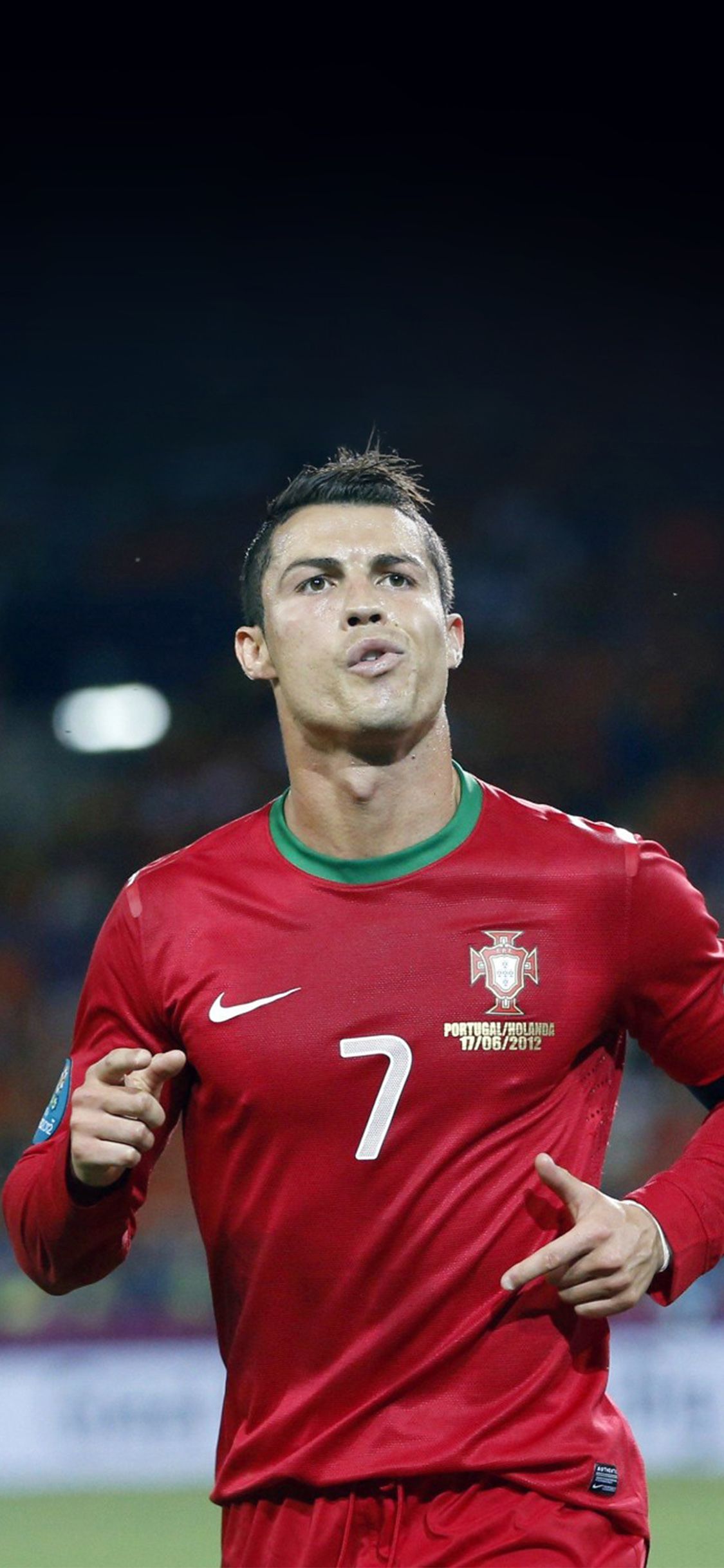 Cristiano Ronaldo maglia Portogallo, 1125x2436 Full HD Verticale, iPhone