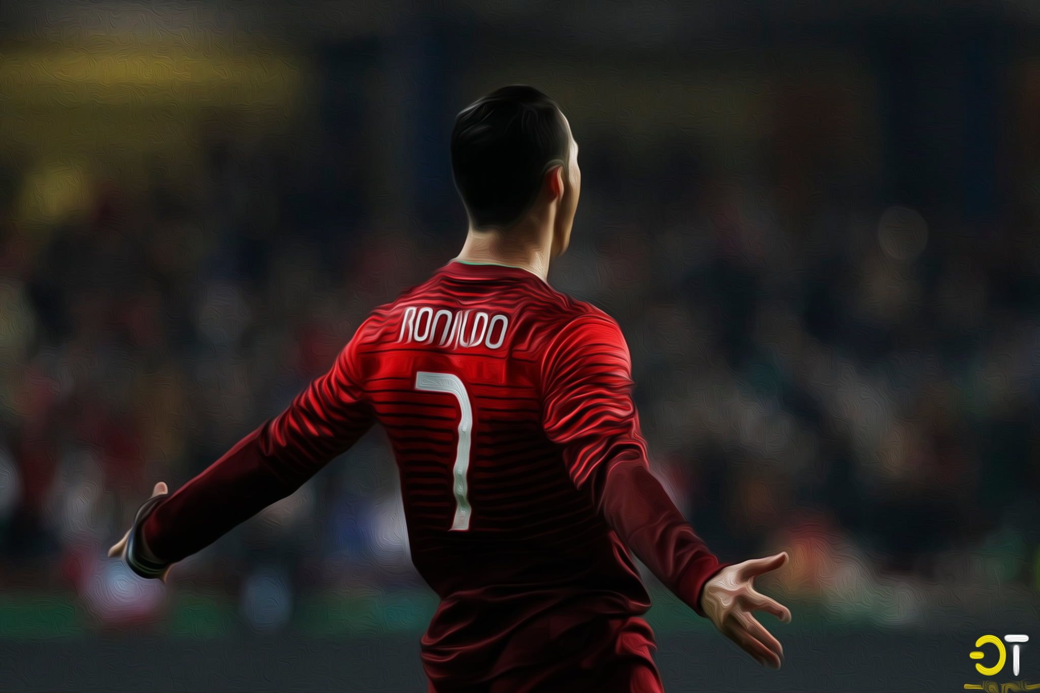 Ronaldo maglia Portogallo numero 7, 2048x1365 alta risoluzione, PC