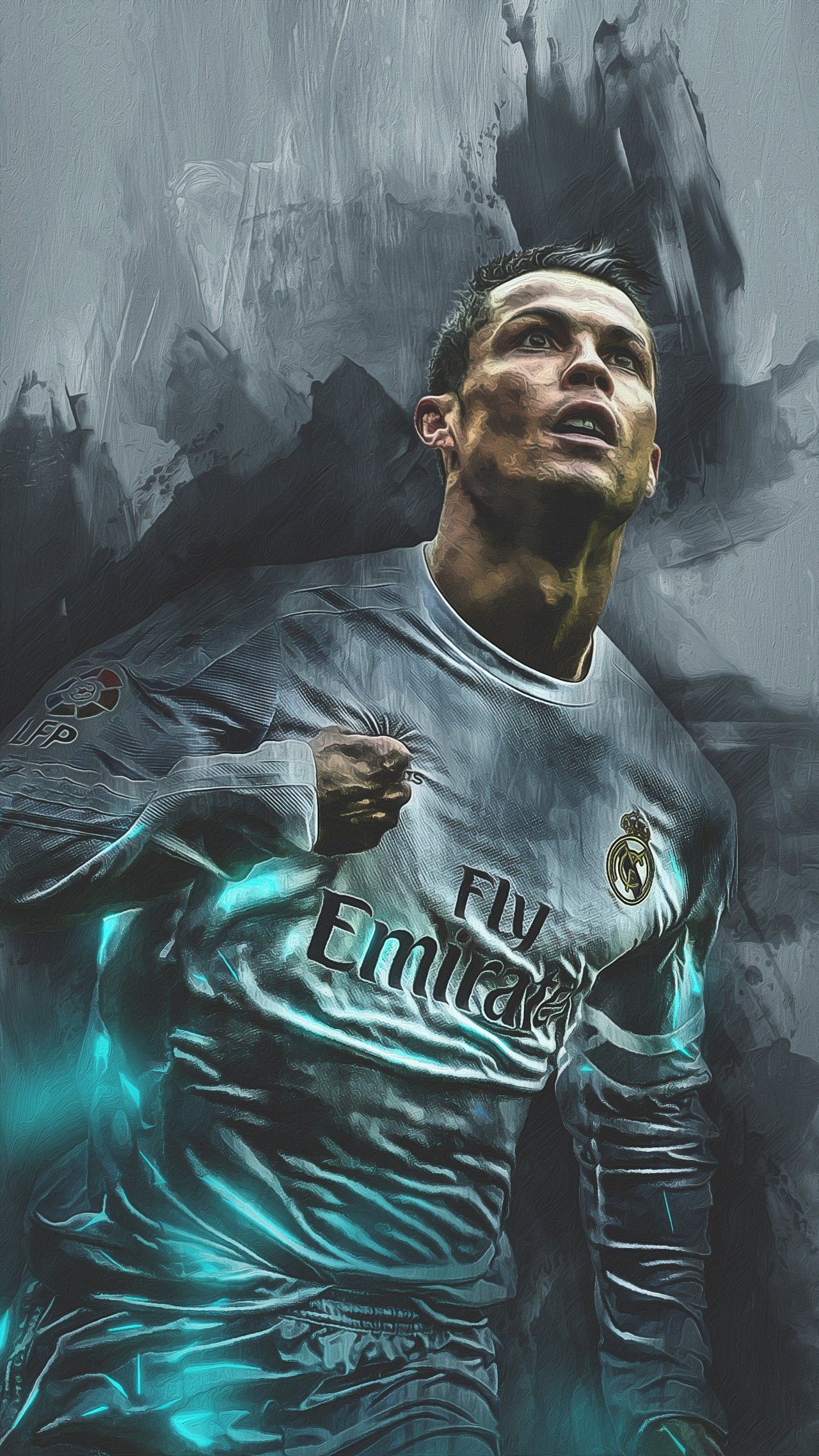 Ronaldo Real Madrid artistico, Cristiano Ronaldo, 1280x2275 Full HD Verticale, iPhone Pro