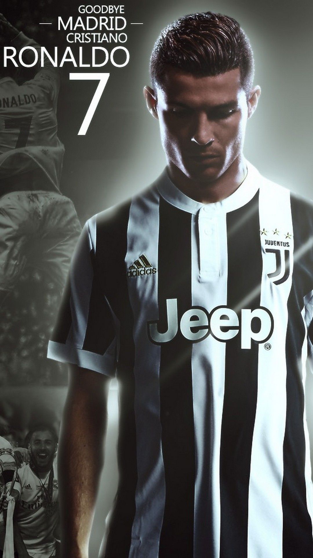 Cristiano Ronaldo maglia Juventus, 1080x1920 Verticale, iPhone Pro Max