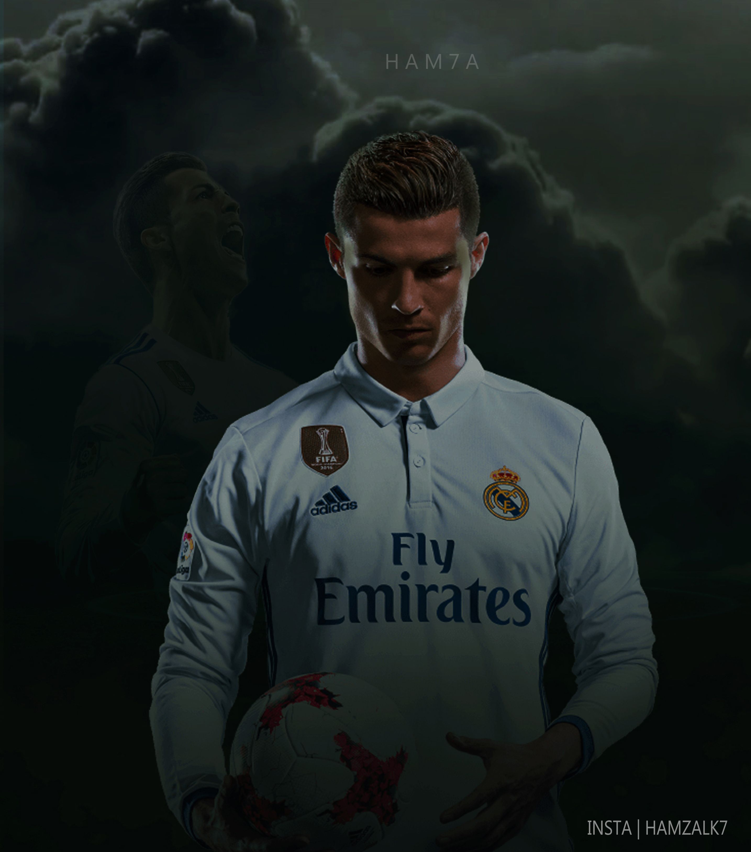 Cristiano Ronaldo maglia Real Madrid, Liga spagnola, 2869x3252 Full HD Verticale, Smartphone