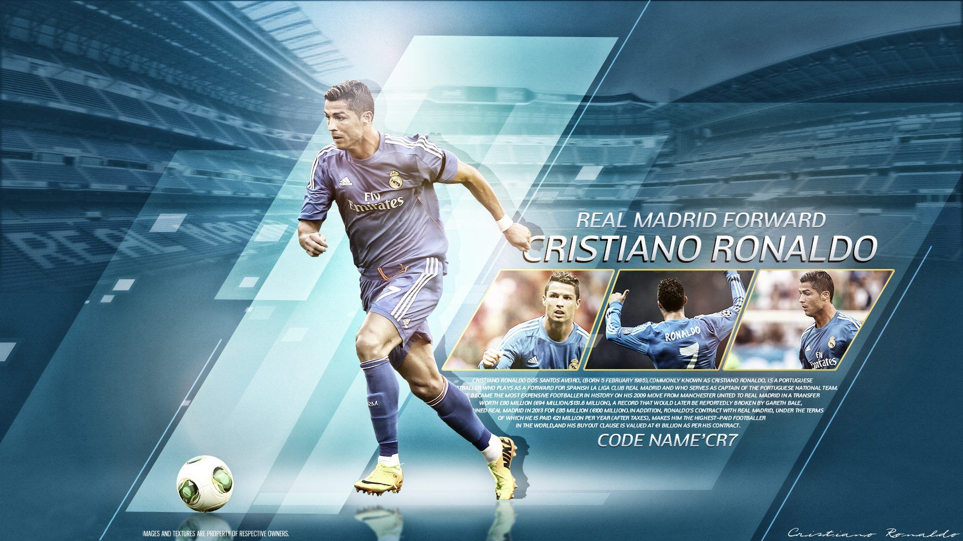 Cristiano Ronaldo Real Madrid, 1920x1080 Full HD, Desktop