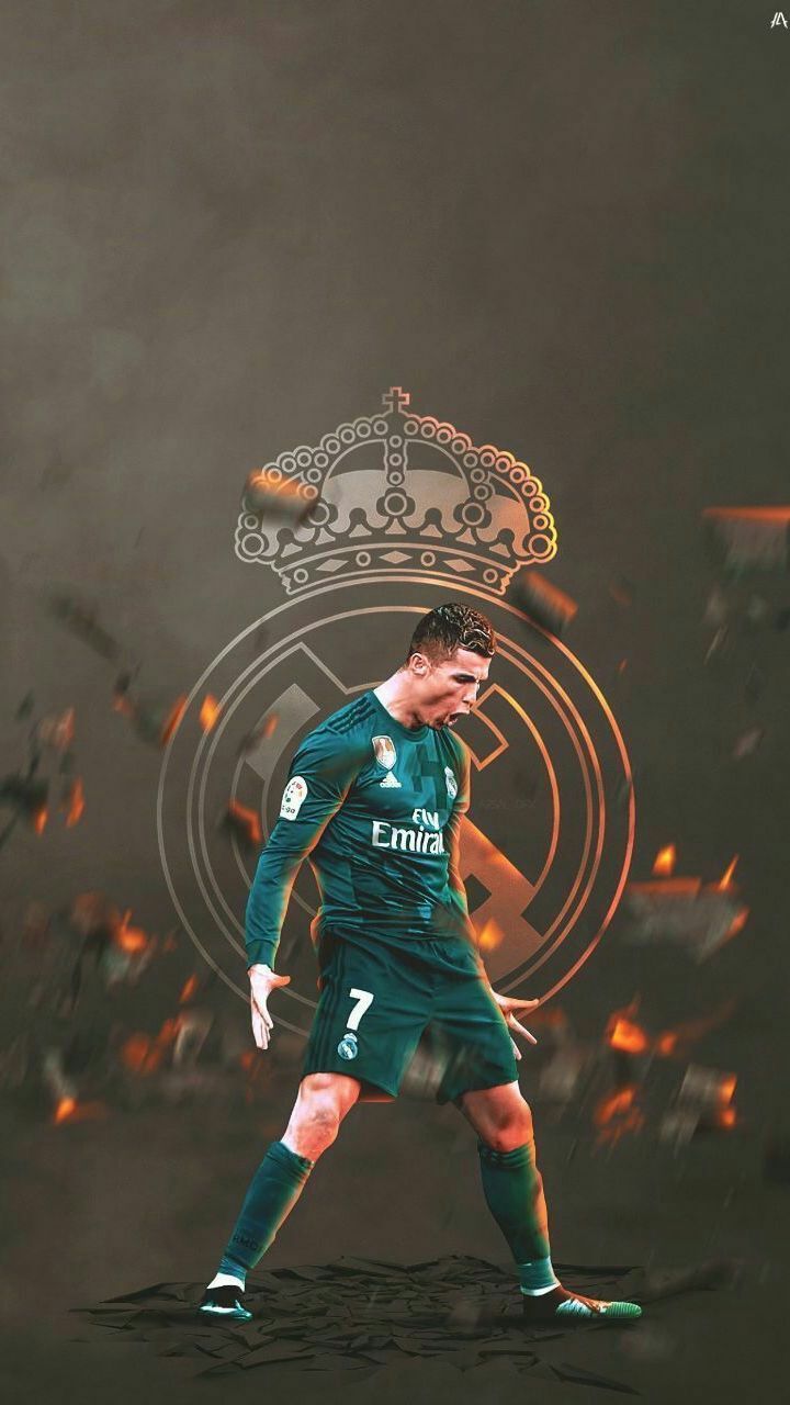 Cristiano Ronaldo Real Madrid, calcio, 720x1280 Verticale, Mobile