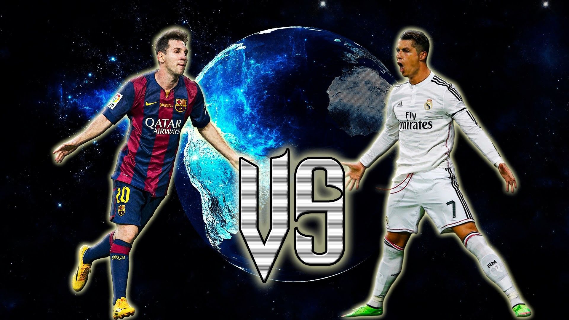 Messi vs Ronaldo, 1920x1080 Full HD 1080p, PC Desktop