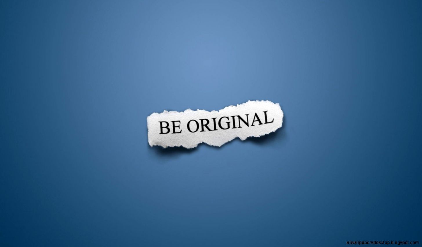 Carta strappata scritta Be Original, 1456x855 720p, iMac
