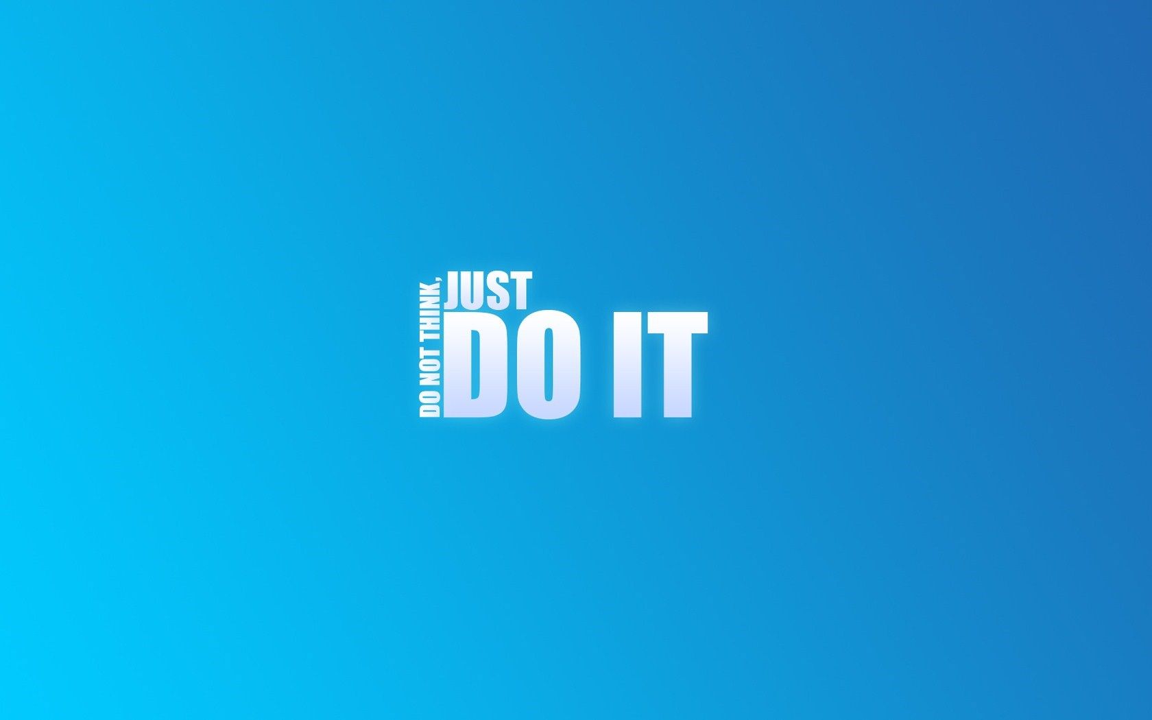Just Do It scritta blu, 1680x1050 HD, Laptop
