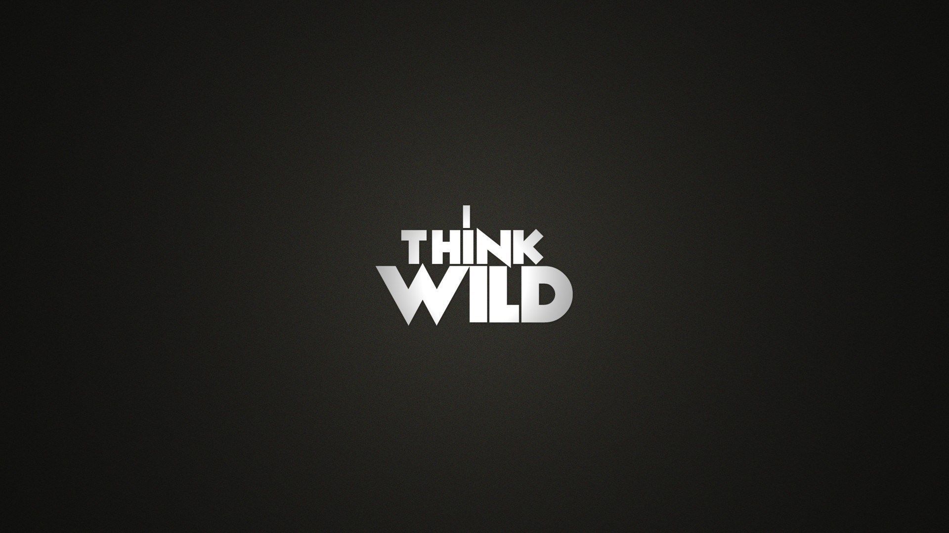 Testo Think Wild grigio scuro, 1920x1080 Full HD 1080p, PC
