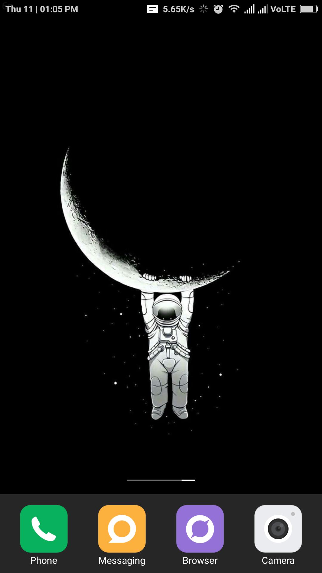 Astronauta appeso alla luna, 1080x1920 Full HD Verticale, iPhone