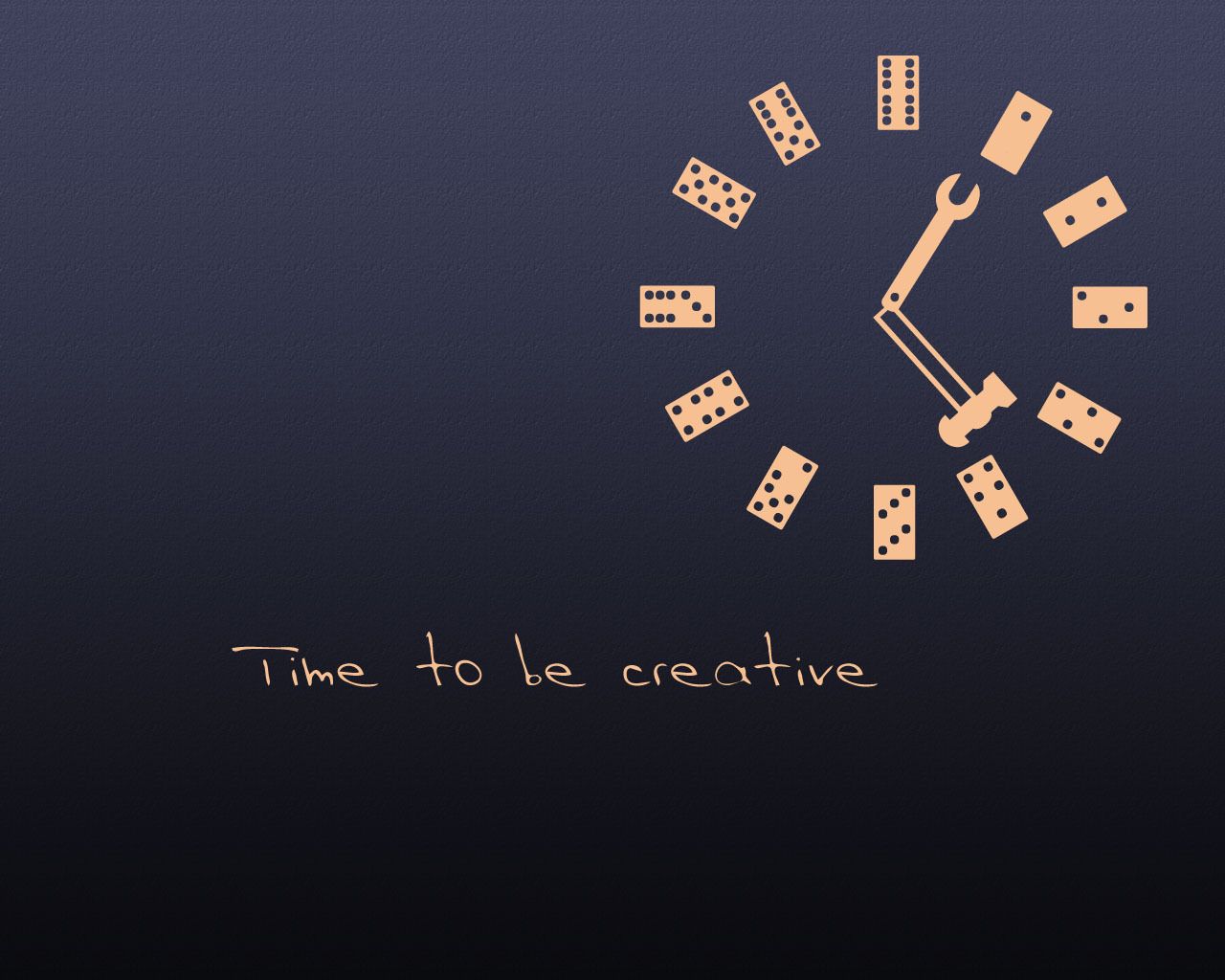 Orologio domino, scritta creativa, 1280x1024 HD, Desktop
