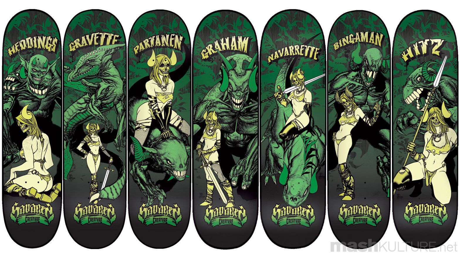 Skateboard Creature Savages serie, 1568x885 720p, iMac