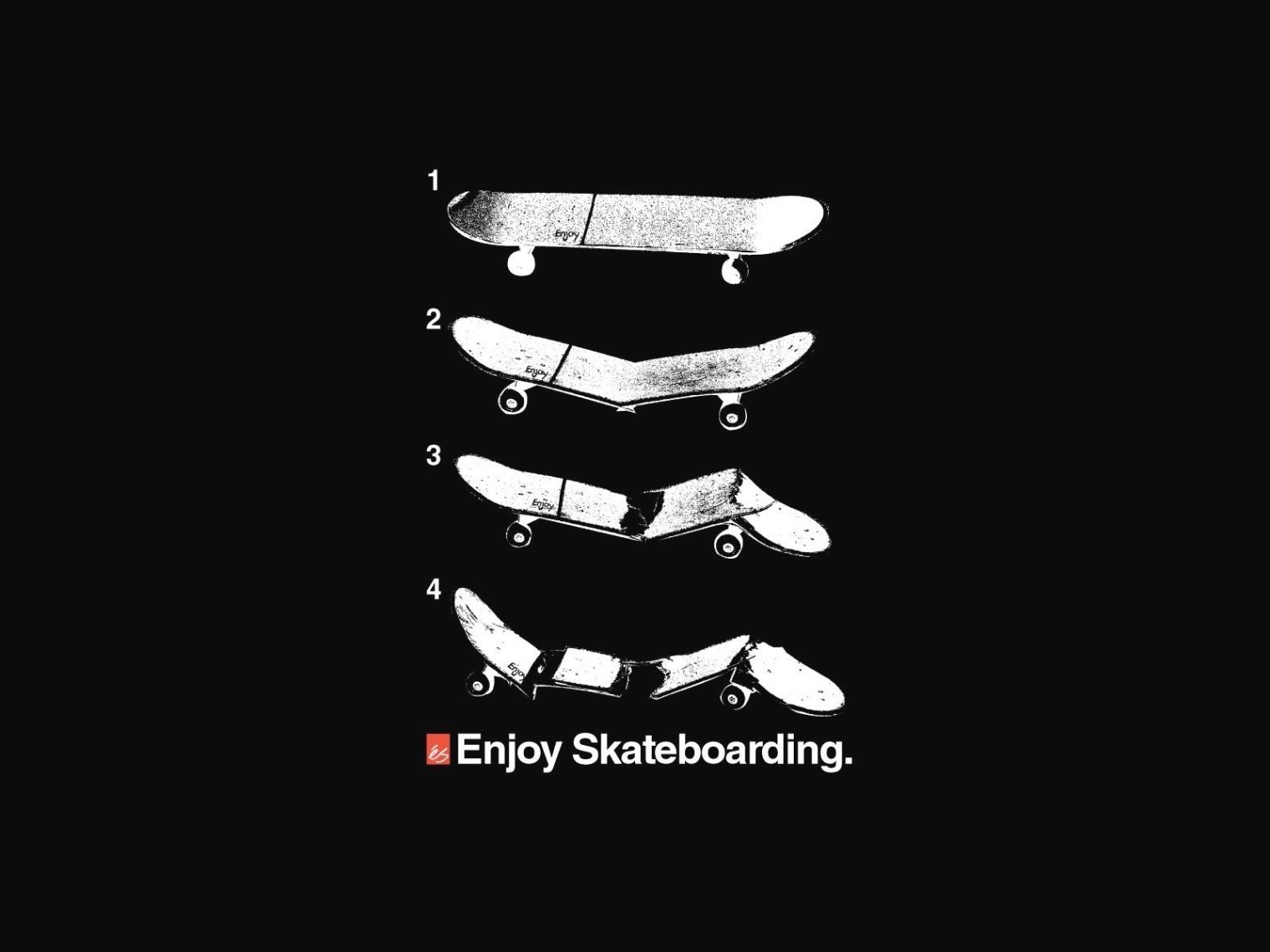 Creature scheletriche skate arcobaleno, 1280x1024 HD, Desktop