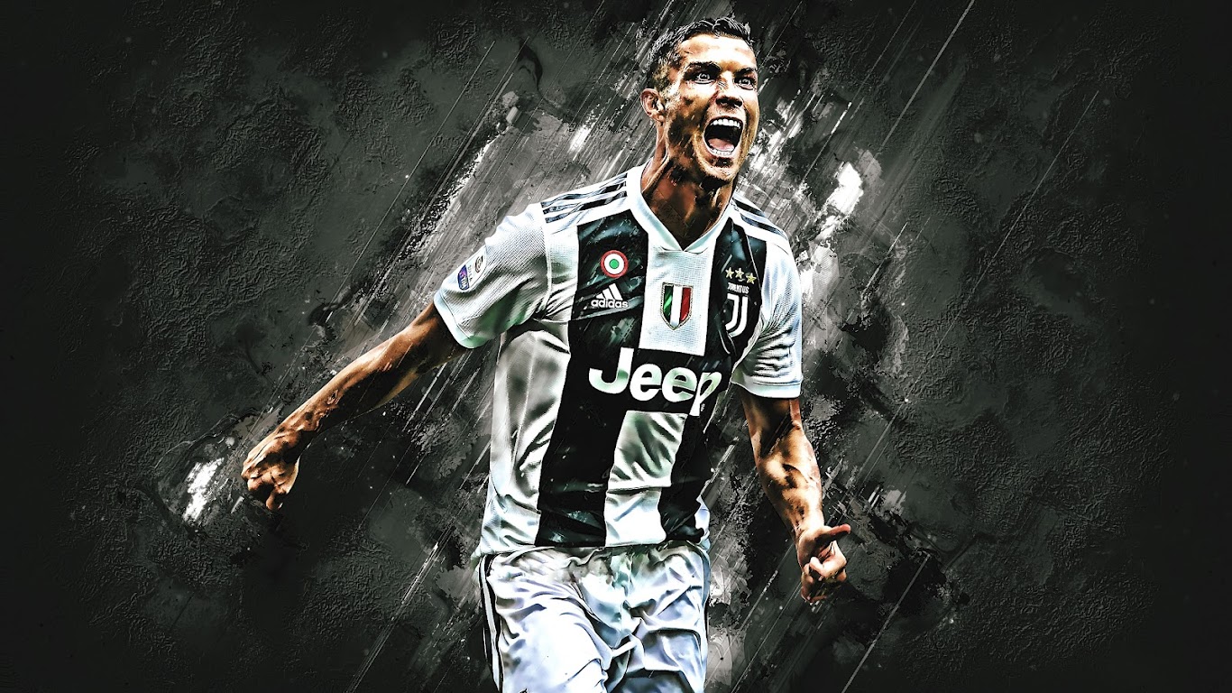 Cristiano Ronaldo Juventus esultanza, Serie A, 1366x768 HD, Desktop