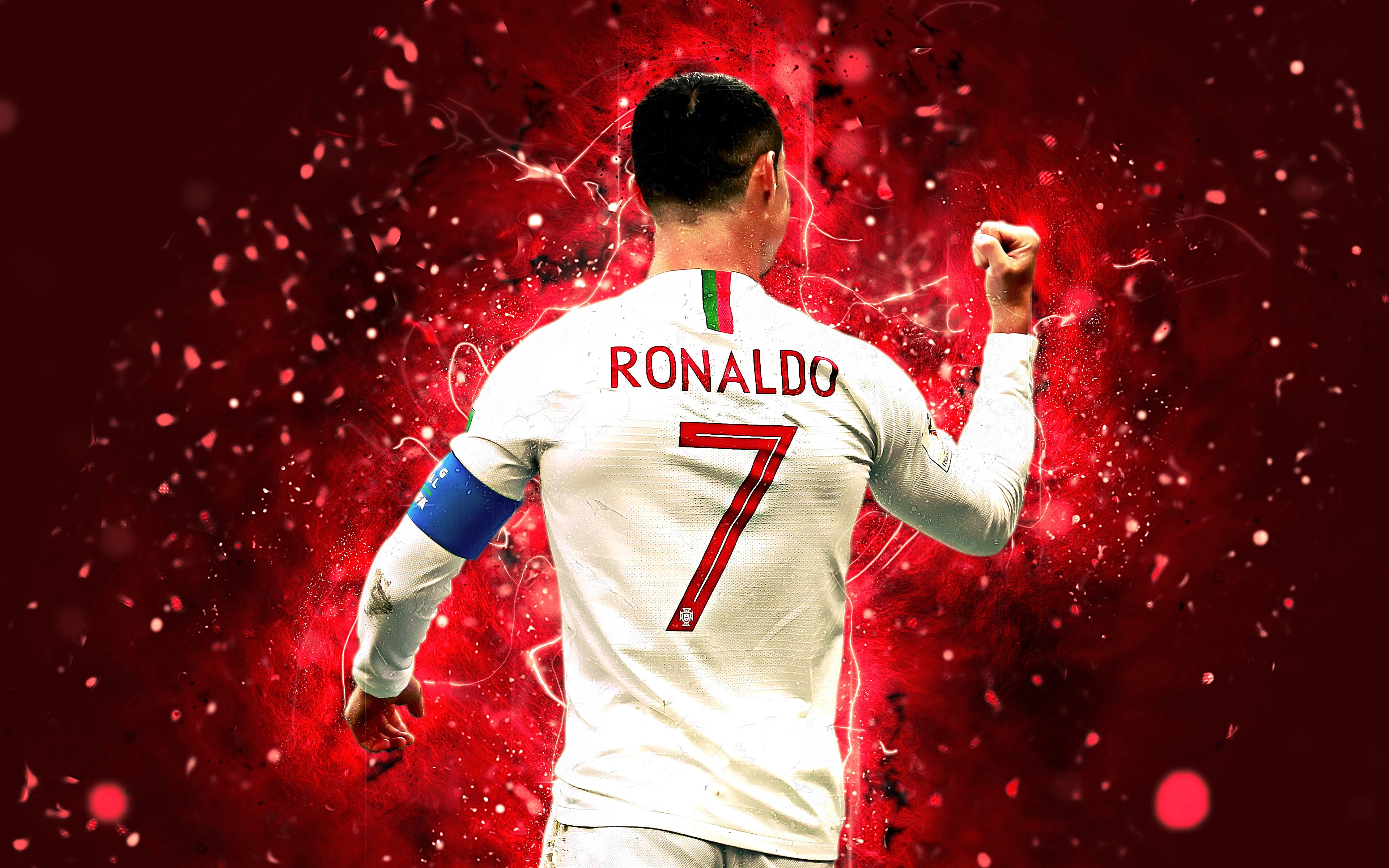Cristiano Ronaldo maglia Portogallo, 3840x2400 4K Ultra HD, Monitor 4K