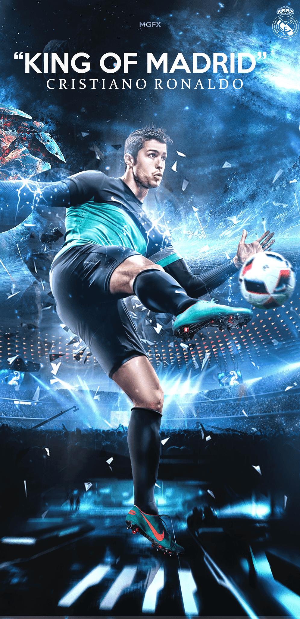Cristiano Ronaldo King of Madrid, 996x2051 Verticale, Telefono