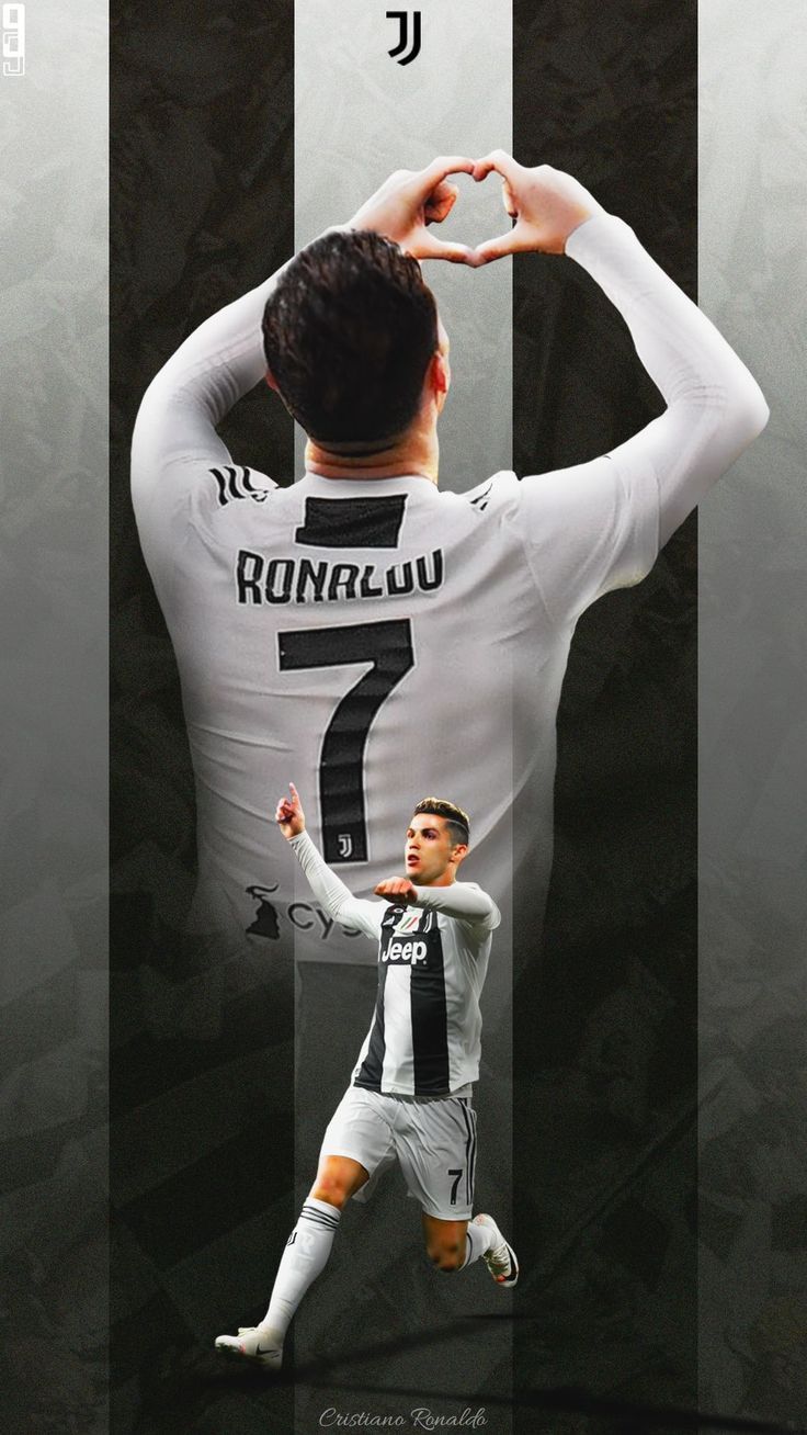 Cristiano Ronaldo Juventus, maglia numero 7, CR7, 736x1308 Full HD Verticale, Smartphone
